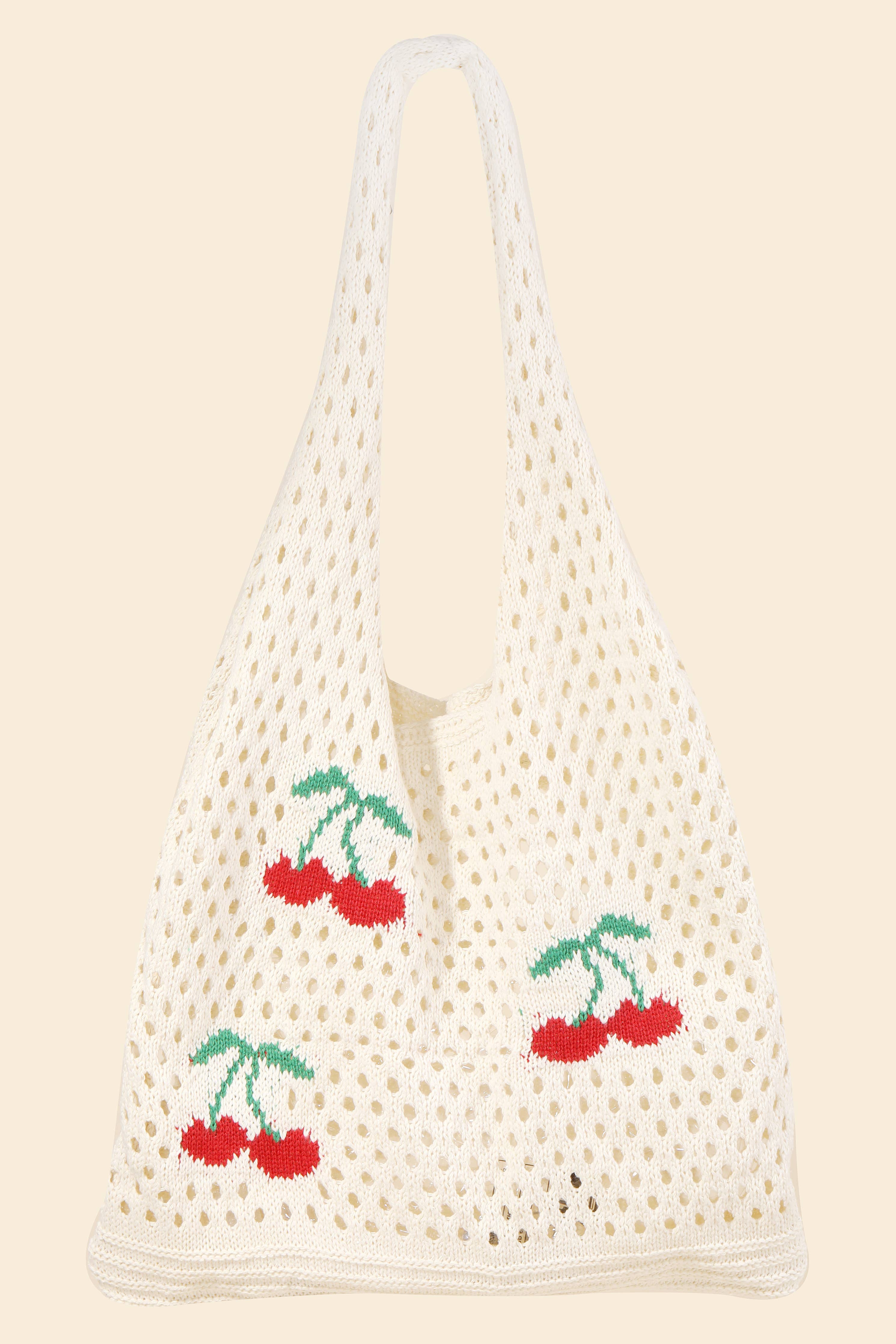 Anarchy Street - Cherry Print Net Shoulder Bag