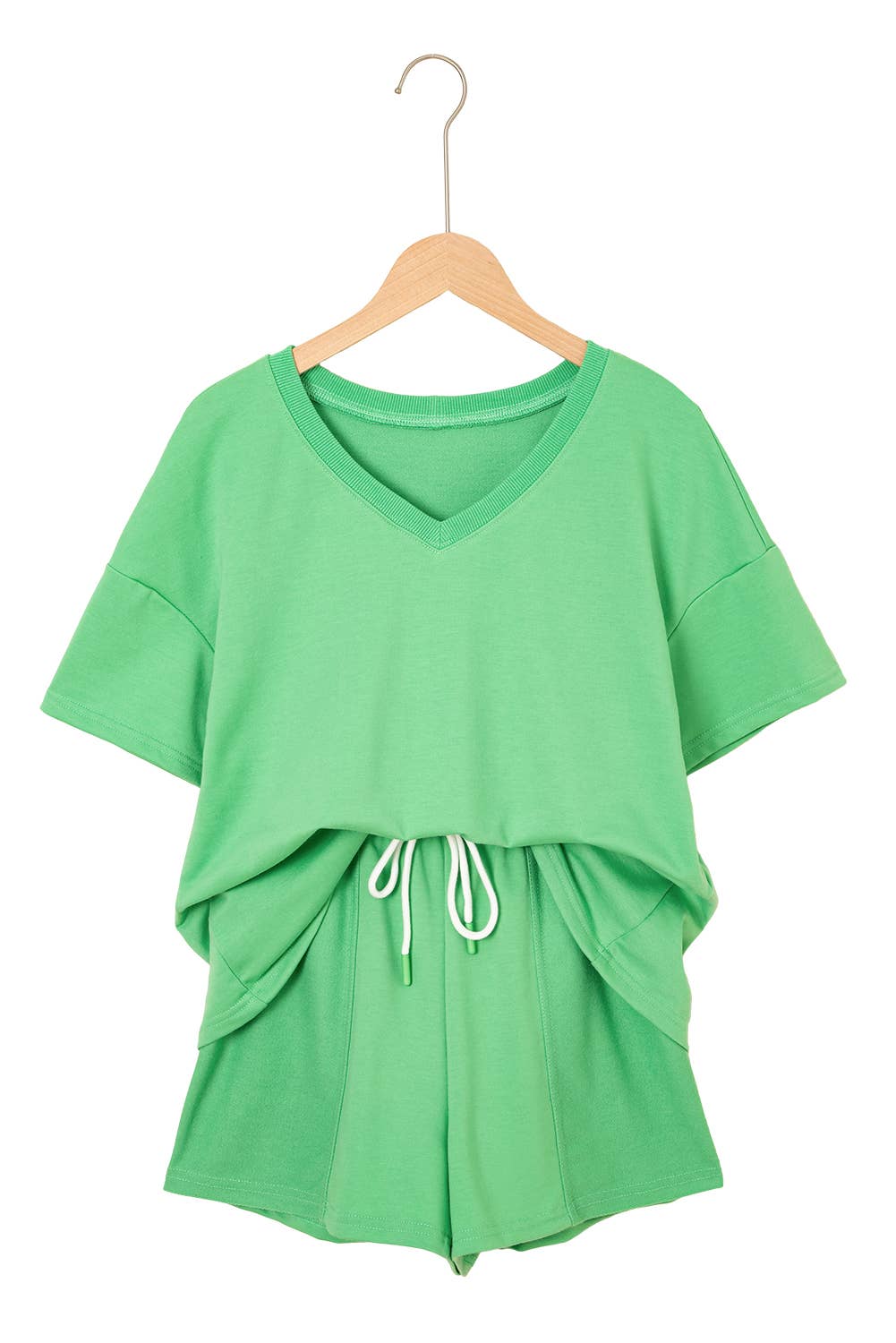 Aapparella - Comfy V Neck Tee & Pockets Shorts Set | S-XL