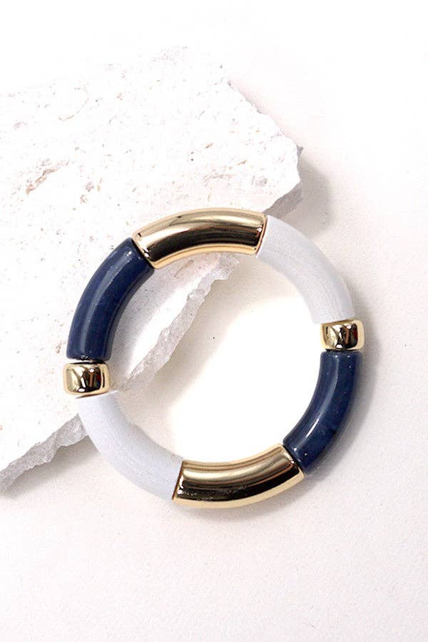 JOSSLYN by wall to wall - WOOD ACRYLIC MIX BRACELET 10B3011709