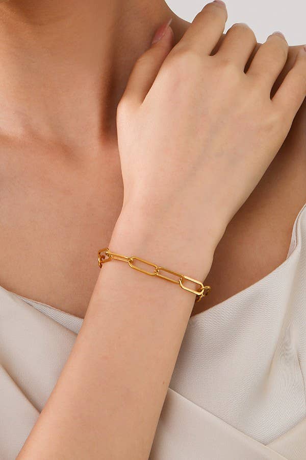 JOSSLYN by wall to wall - STAINLESS STEEL WATERPROOF TARNISH FREE BRACELET | 40B112
